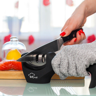 Pietra per affilare utensili da cucina in acciaio + ricambio in omaggio