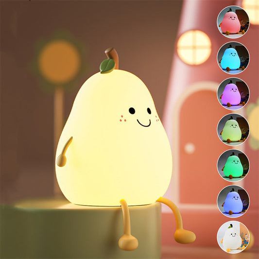 Lampada notturna LED a forma di pera, dimmer touch